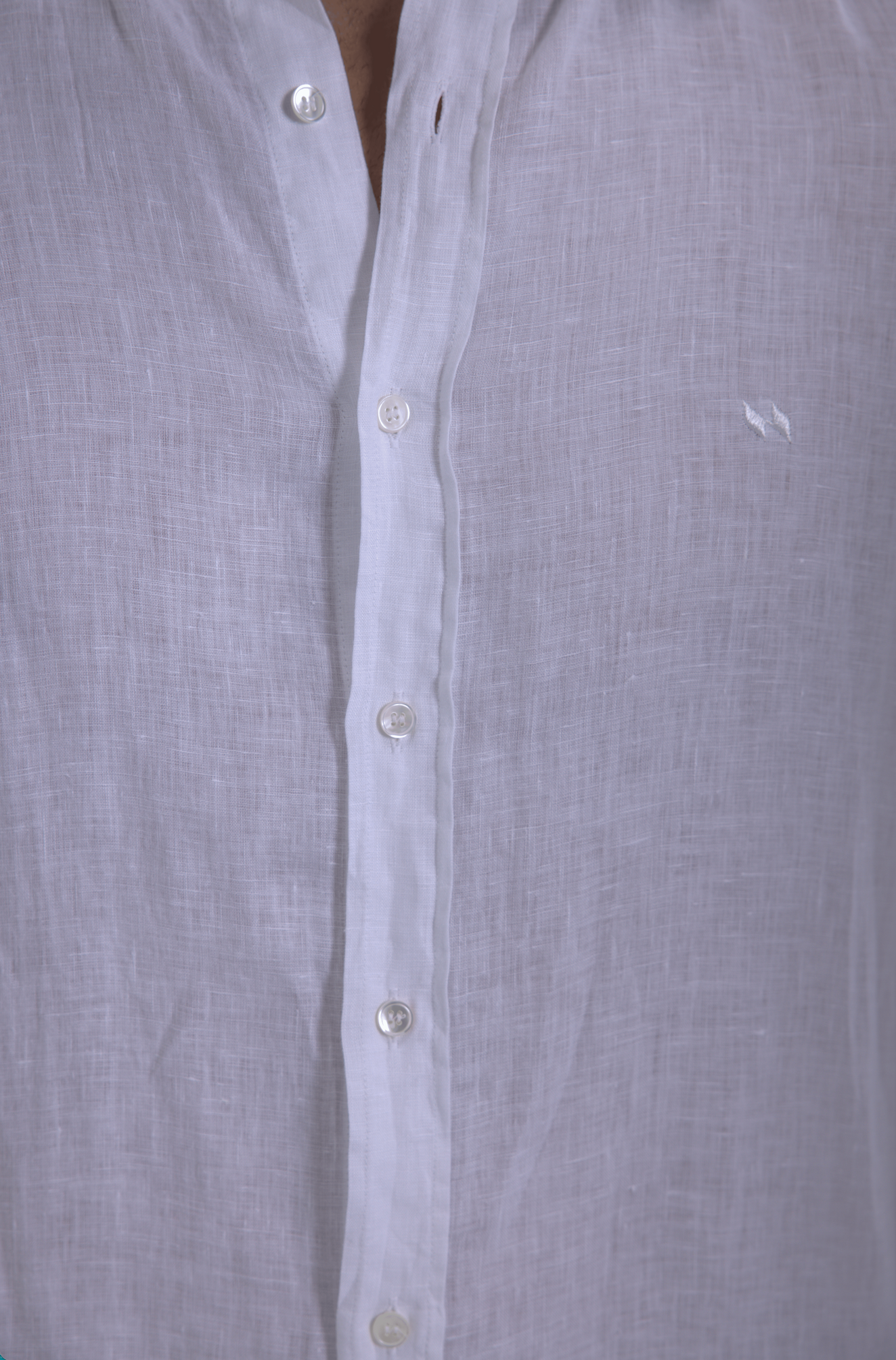 Long sleeve WHITE linen shirt